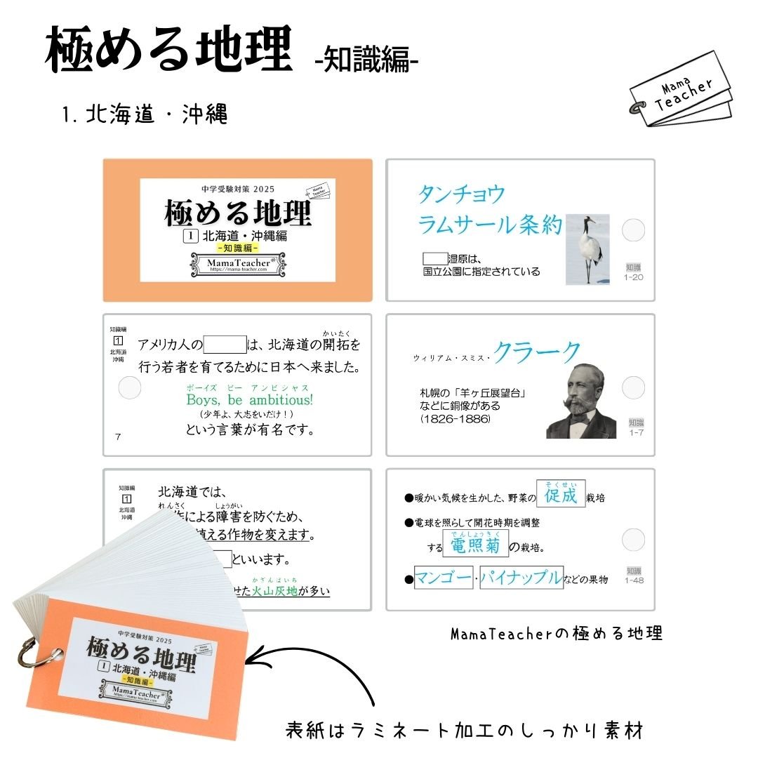 Mama Teacher ママティーチャー　極める地理　セット　中学受験 original