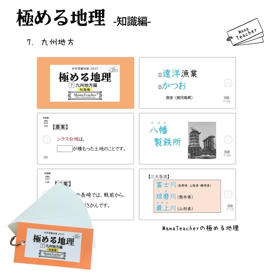 ⭐️【社会】極める地理《知識編》①〜⑦7冊セット(2025