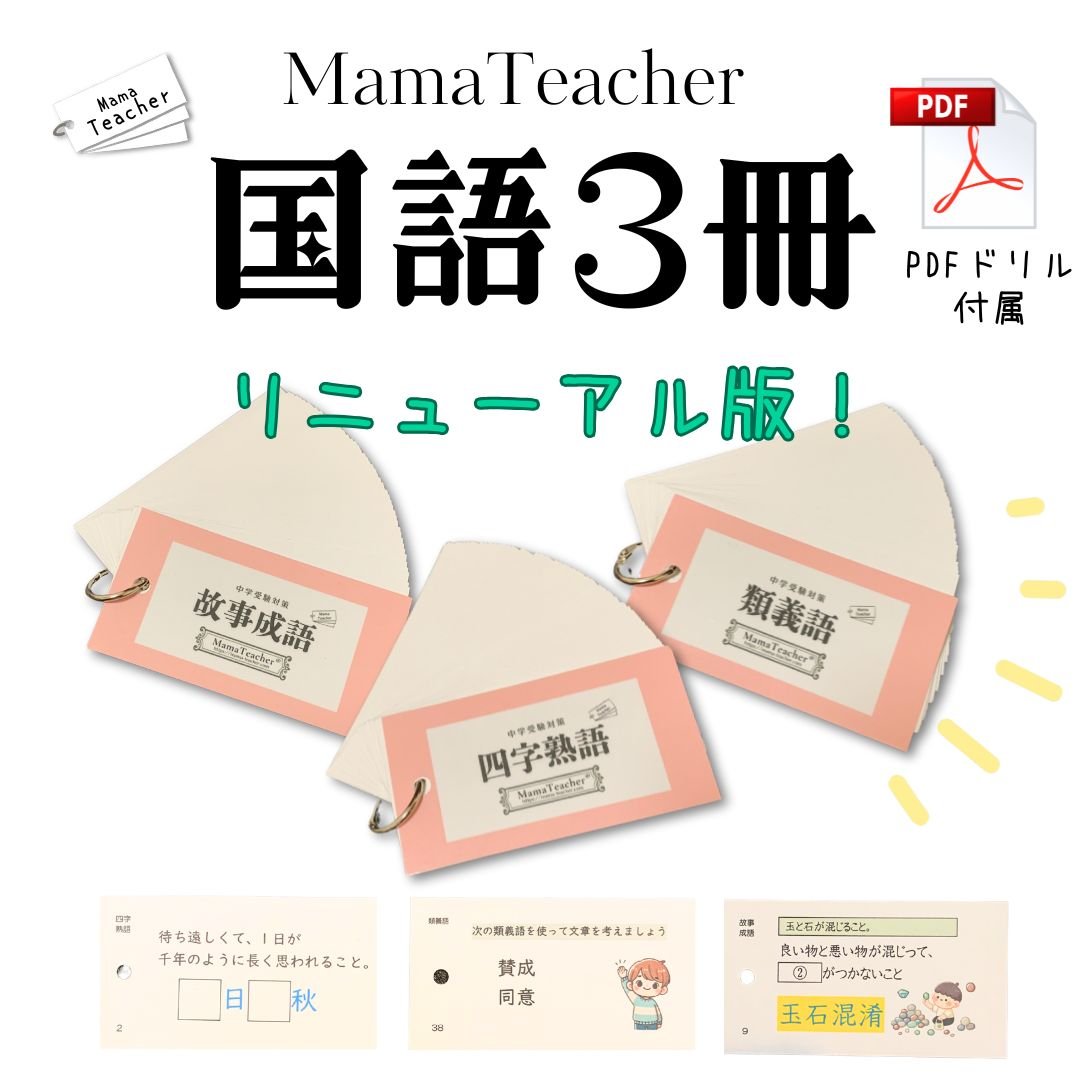 暗記カード 国語コンプリートセット（2025）リニューアル版