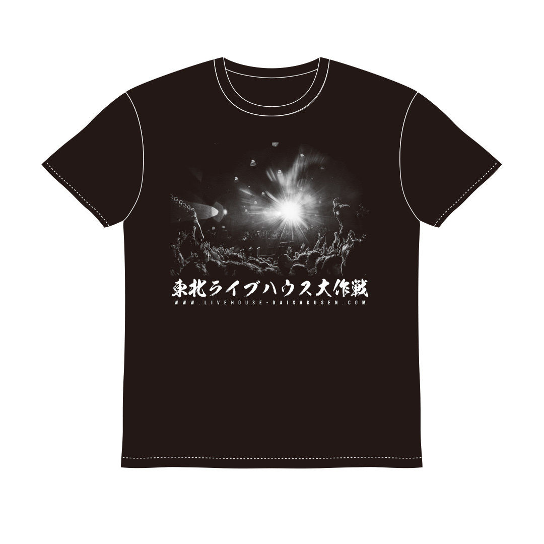 新品未開封　INSTANT FAME 細美武士　コラボ　TシャツＭ 東北ライブハウス大作戦×石井麻木写真展コラボTシャツ第二弾 背中T