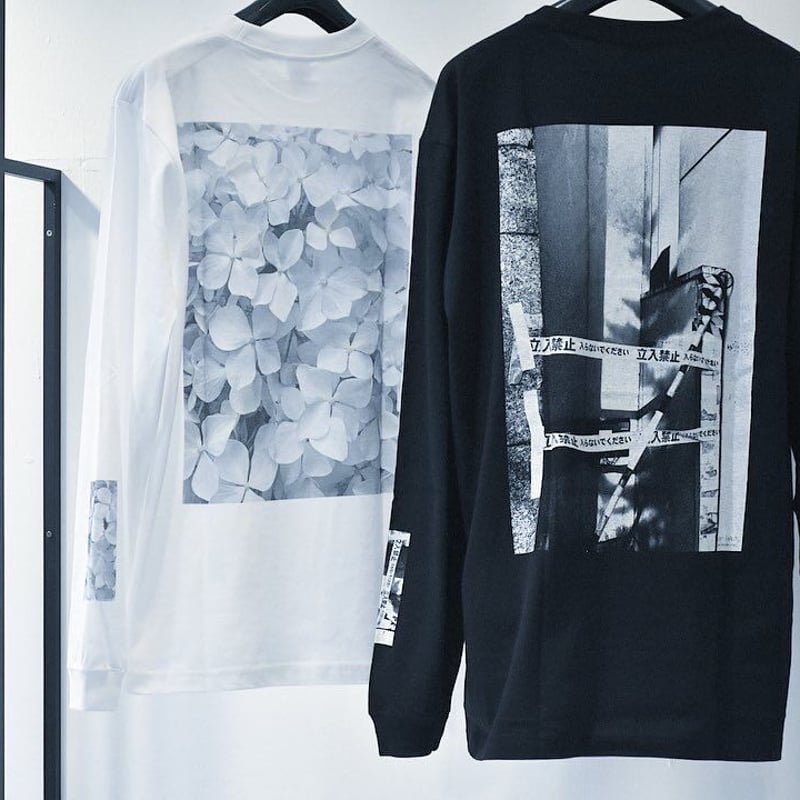 KK　7/9 THE LIGHT フラワープリントロングスリーブ ロングスリーブTシャツ（フラワー・白） | 3.11からの手紙 / 音