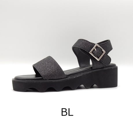 6143 GRITTY BELT PLATFORM SANDALS
