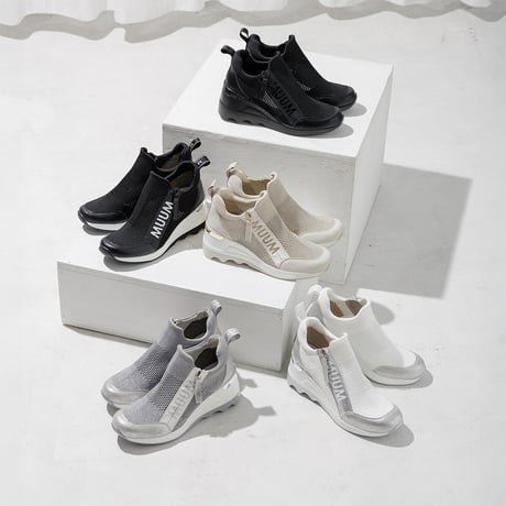 WX2100 LOGO KNIT WEDGESOLE SNEAKERS