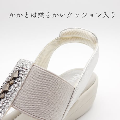 XJ6884 SQUARE BIJOU STRAP SANDALS