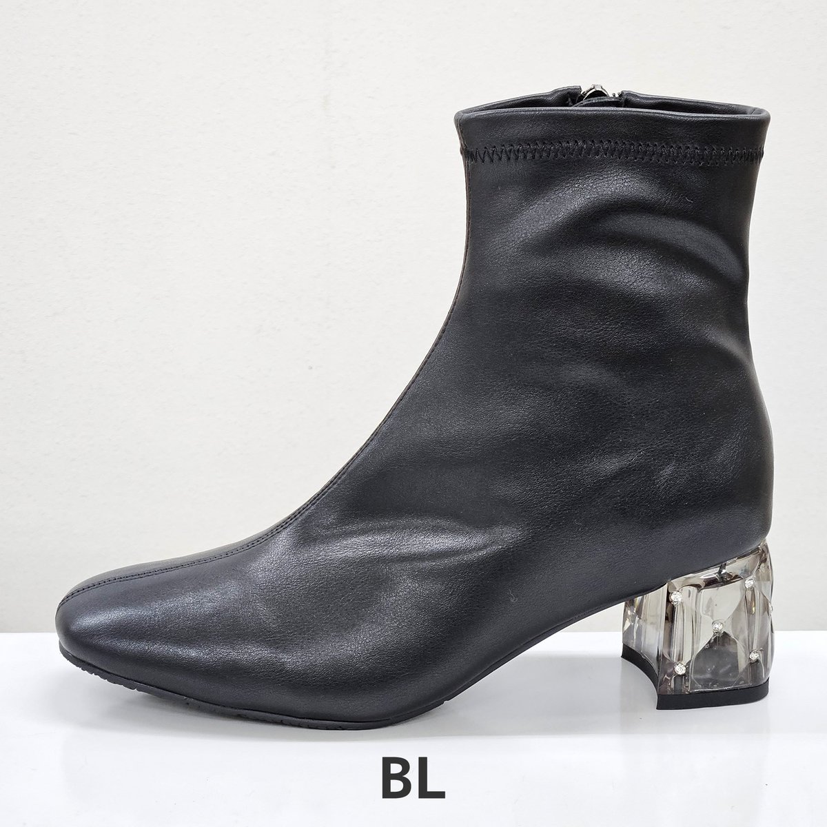 Methacrylate heel stretch ankle boots cheap