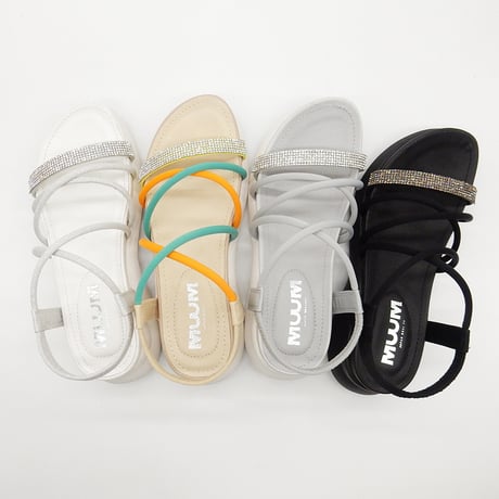 WX5630 RHINESTONE STRAP SPORTS  SANDAL