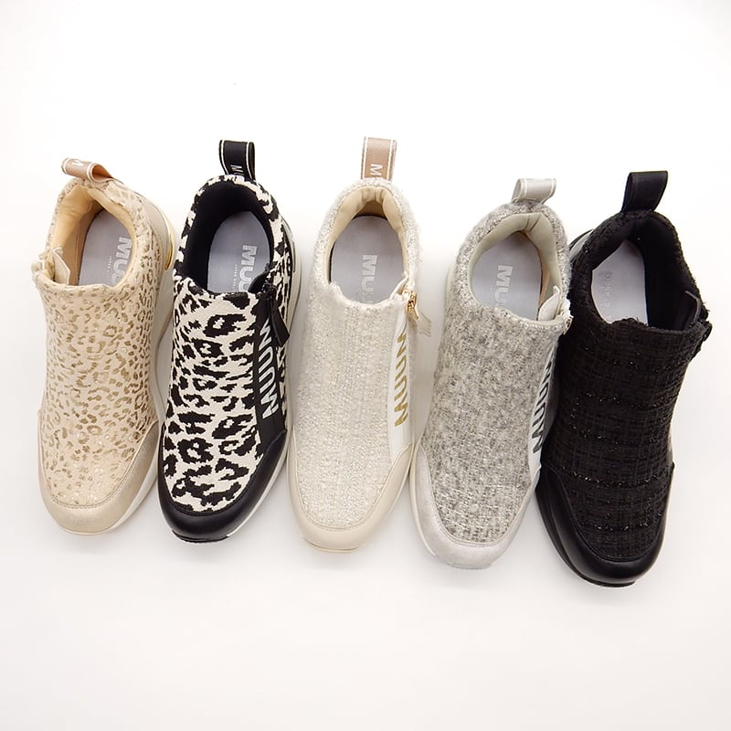 WX2105 ZIP WEDGE SOLE SNEAKER | MUUM