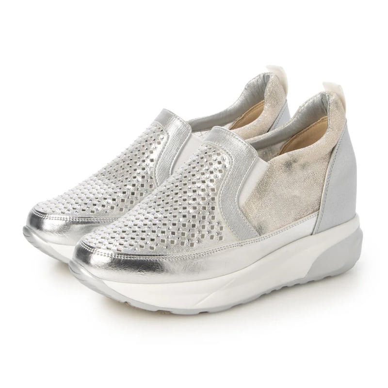 WX9885 PUNCHING TULLE SLIP-ONS SNEAKER | MUUM