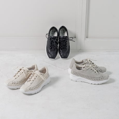 WX4202 BRAIDING LACEUP SNEAKERS