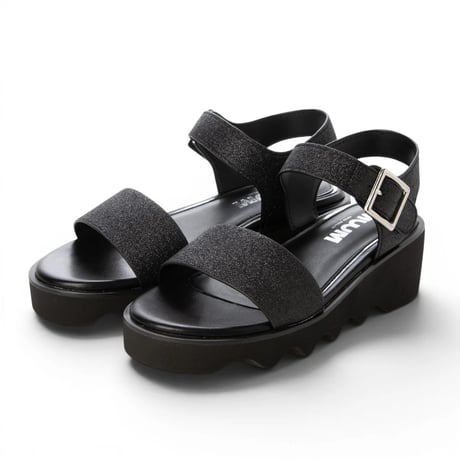 6143 GRITTY BELT PLATFORM SANDALS