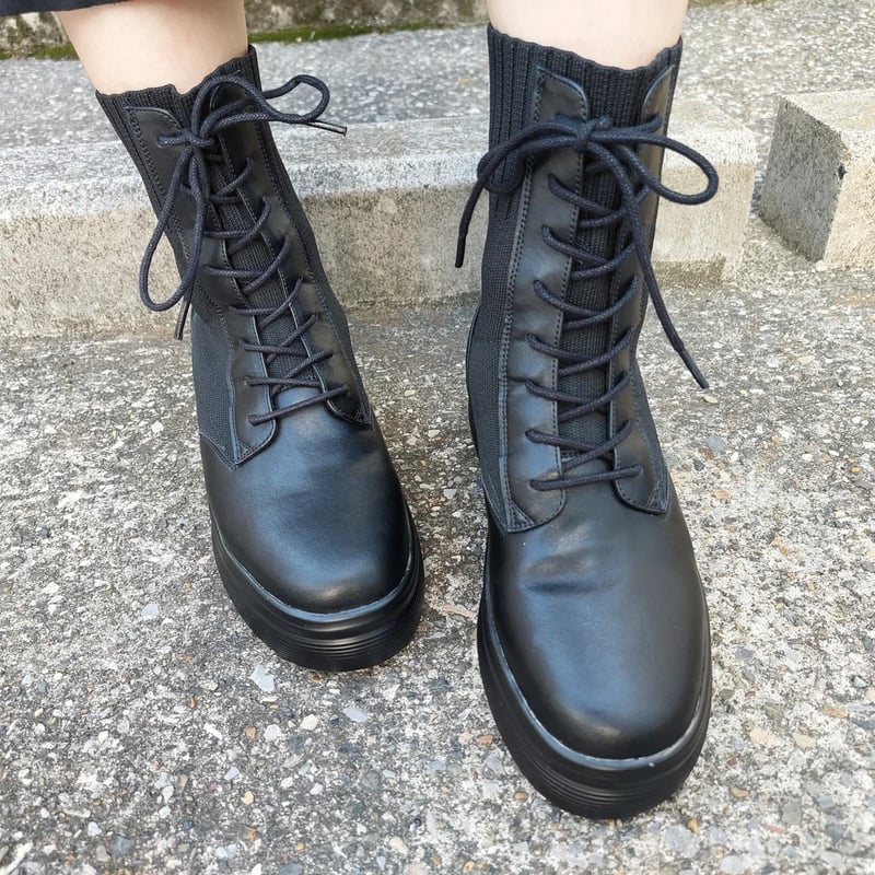 1741 LACEUP KNIT BOOTS | MUUM