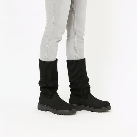 WX8803 KNIT 3WAY LONG BOOTS