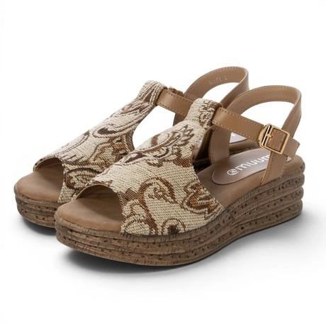 WX3301 T-STRAP PLATFORM  SANDAL