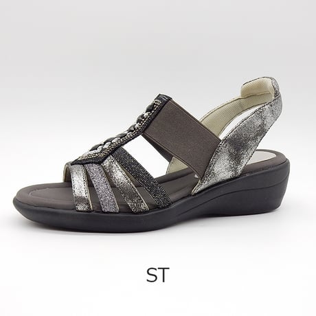 XJ6884 SQUARE BIJOU STRAP SANDALS