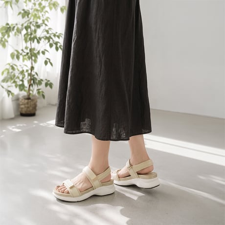 WX5632 METAL DOUBLE BELT  SANDAL