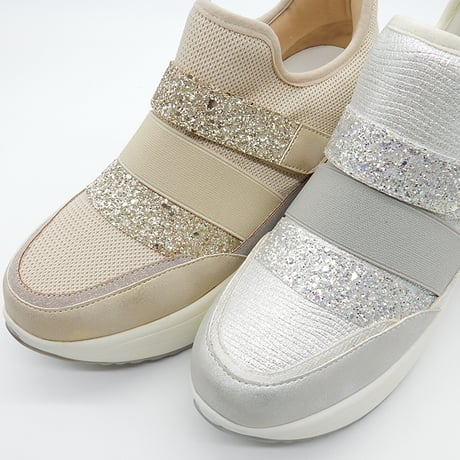 DOUBLE BELT GLITTER SNEAKERS/32