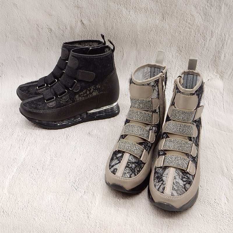 XJ3602 VEELCRO TULLE BOOTS | MUUM