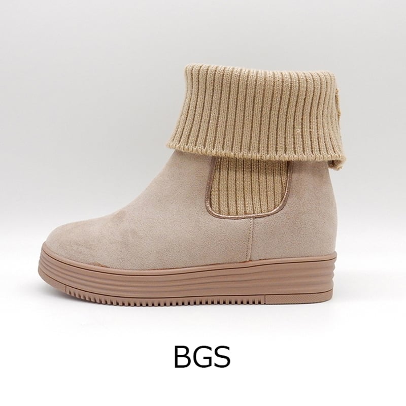 XJ7870 LIB KNIT INHEEL SHORT BOOTS | MUUM