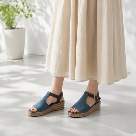 WX3301 T-STRAP PLATFORM  SANDAL