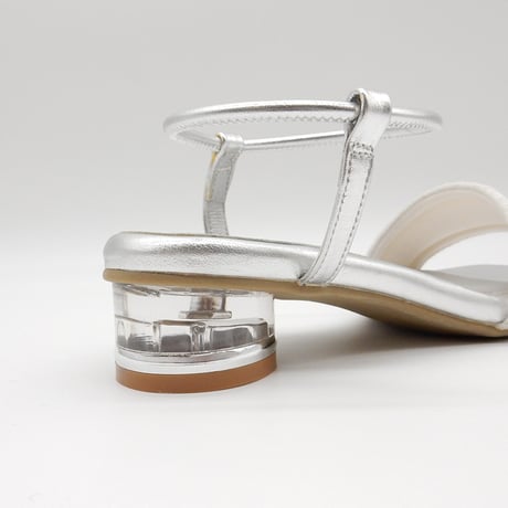 XJ1164 TUBE STRAP CLEAR HEEL SANDAL