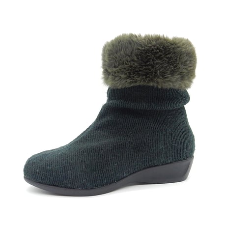 7349 FAKE FUR KNIT BOOTS