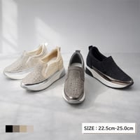 WX9882 SQUARE BIJOU SLIP-ONS SNEAKER