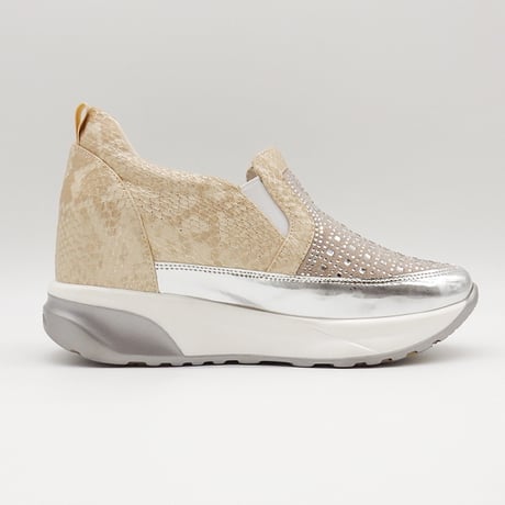 WX9882 SQUARE BIJOU SLIP-ONS SNEAKER