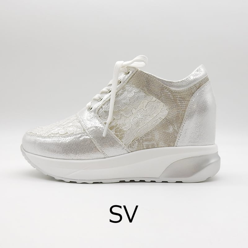 XJ152 TULLE LACE INHEEL SNEAKER | MUUM