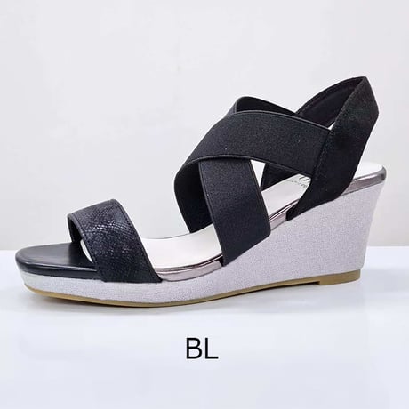 CROSS BELT WEDGE SOLE SANDALS/520