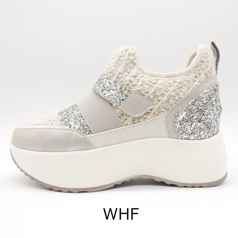 WX302 DOUBLE BELT GLITTER SNEAKERS | MUUM