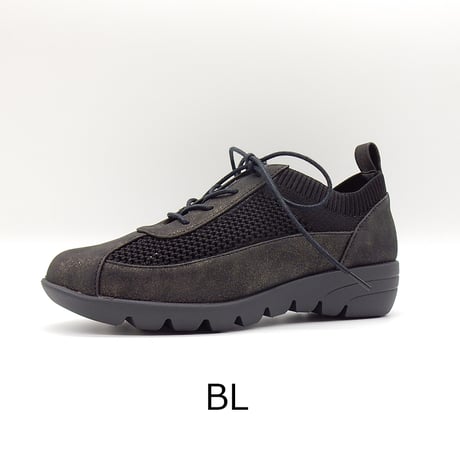 KNIT WEDGESOLE LACE-UP SHOES/685