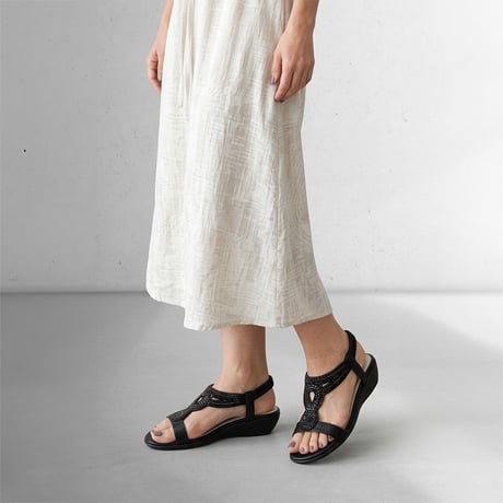 XJ341 LINESTONE BACK BELT SANDALS