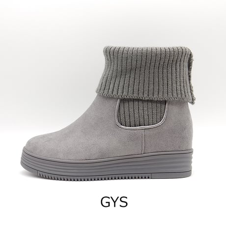 LIB KNIT INHEEL SHORT BOOTS/780