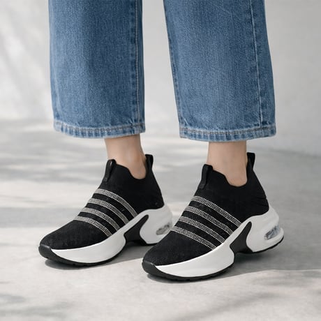 AIR SOLE BORDER KNIT SNEAKER/841
