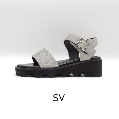 6143 GRITTY BELT PLATFORM SANDALS