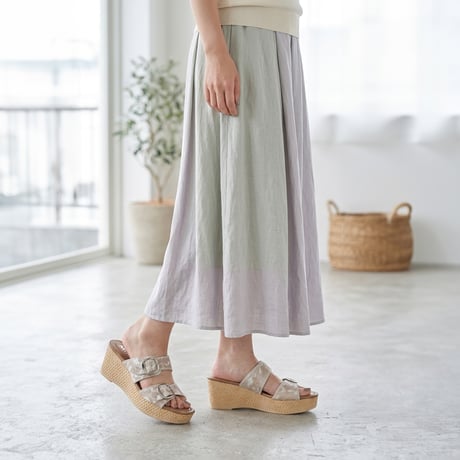 WX7301 DOUBLE BELT MULE SANDAL