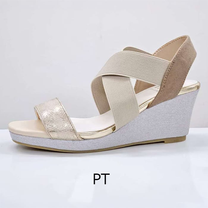 XJ5260 CROSS BELT WEDGE SOLE SANDALS | MUUM
