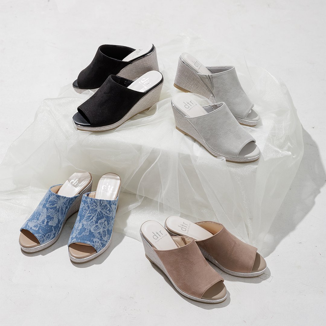 SANDAL ミュール Xeli セリー トライアングルヒールミュール - シルバー