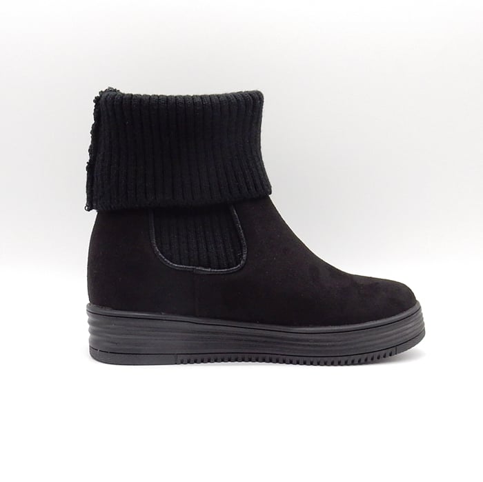 XJ7870 LIB KNIT INHEEL SHORT BOOTS | MUUM