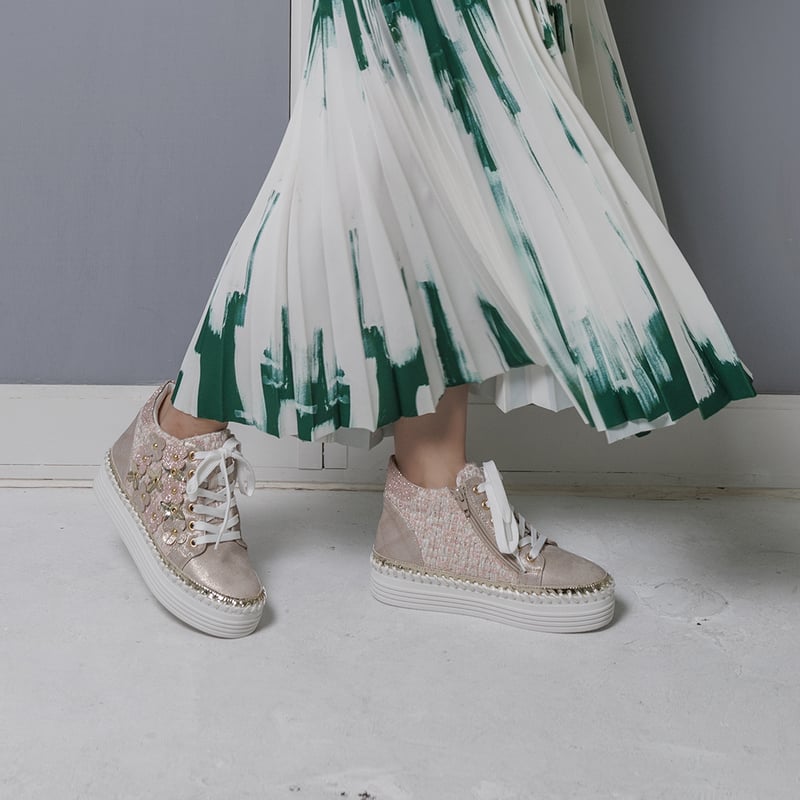8504 FLOWER LACE UP SNEAKER | MUUM 8504 FLOWER LACE UP SNEAKER | MUUM