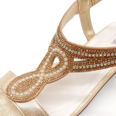 XJ341 LINESTONE BACK BELT SANDALS