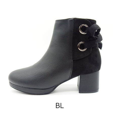 5401  BACK CROSS RIBBON SHORT BOOTS