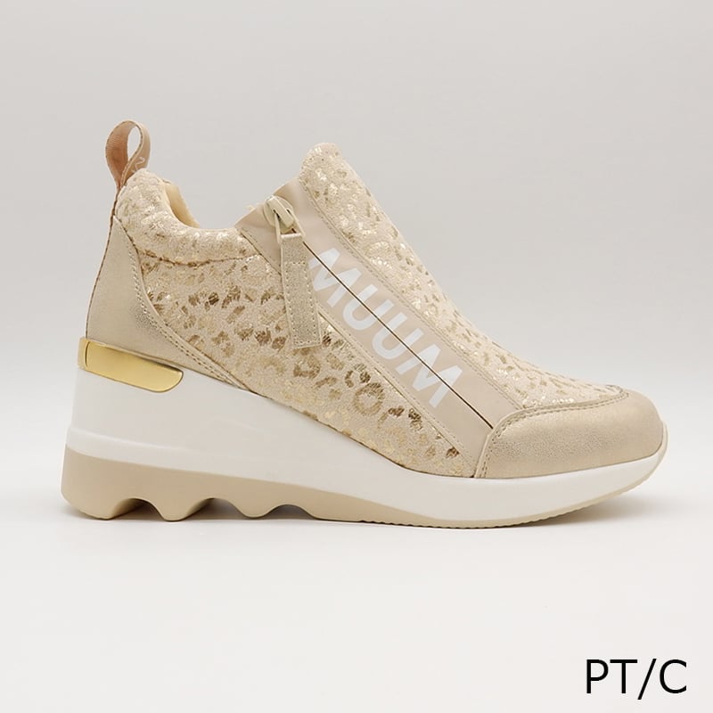 WX2105 ZIP WEDGE SOLE SNEAKER | MUUM