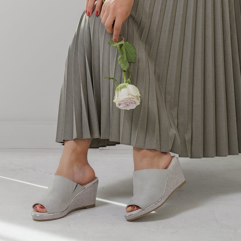 XJ4901 METALPEACE WEDGESOLE MULE SANDAL | MUUM XJ4901 METALPEACE WEDGESOLE MULE SANDAL | MUUM