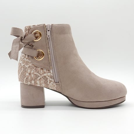5401  BACK CROSS RIBBON SHORT BOOTS