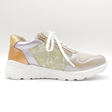 WX4201 SIDE FLOWER LACEUP SNEAKERS