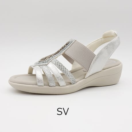 XJ6884 SQUARE BIJOU STRAP SANDALS