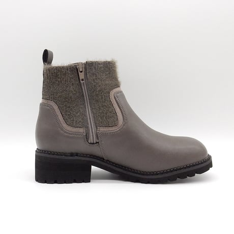 XJ4400  TANKSOLE MOHAIRKNIT SHORT BOOTS