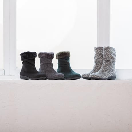 7349 FAKE FUR KNIT BOOTS