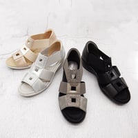 XJ6897  SQUARE BIJOU LUBBER SANDALS